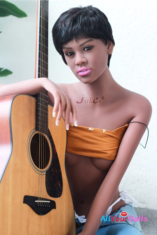 Meg-155cm (5ft08)-Dark Skin Cocoa Sex Doll-A Cup | TPE Full Body | Adult Toy – Real Premium High Quality Love Doll