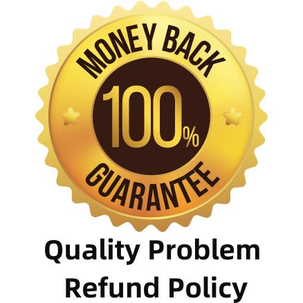 100% Money-Back Guarantee Badge