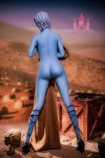 Light Blue Skin Alien Doll #A1-Dolls Castle-156cm-E Cup TPE Sex Doll (15)