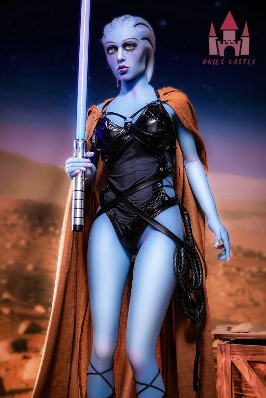 Light Blue Skin Alien Doll #A1-Dolls Castle-156cm-E Cup TPE Sex Doll (28)