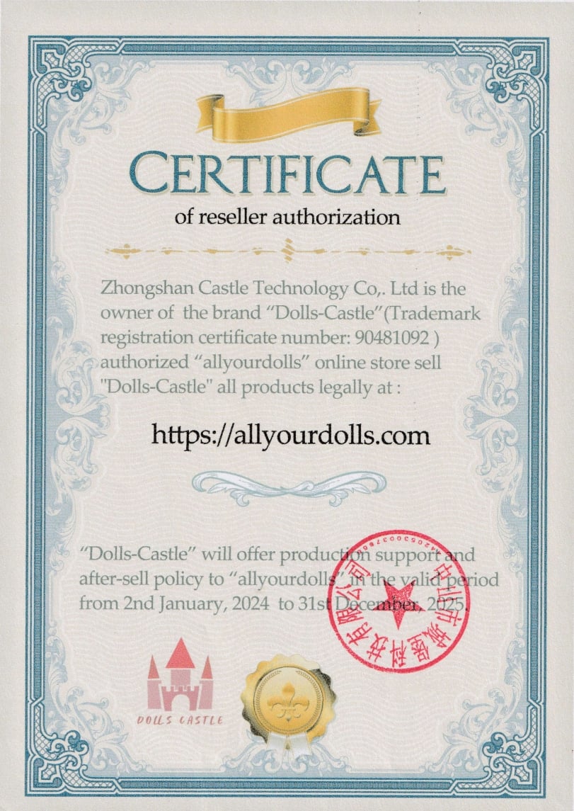 Dolls Castle Authorized AllYourDolls as verified vendor