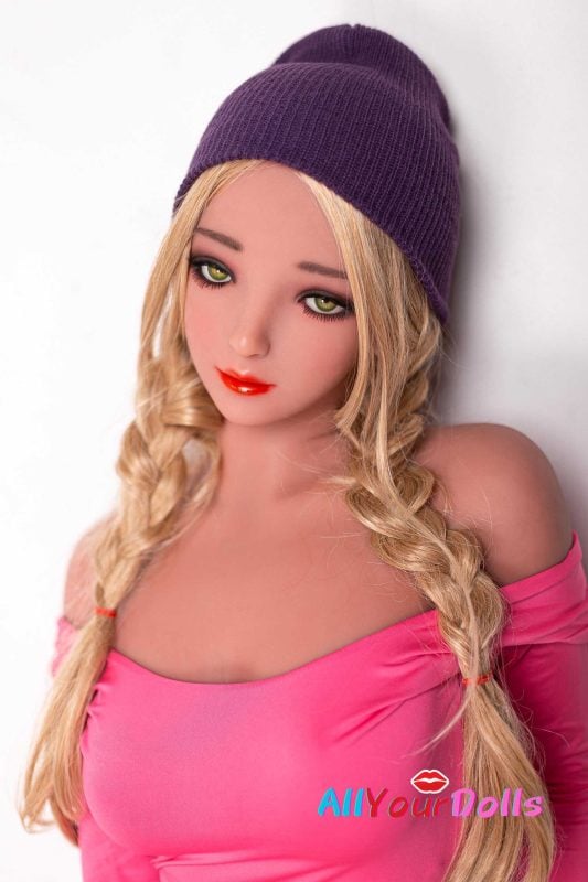 Pretty blonde sex doll Aibei TPE #159+158cm small breast(15)