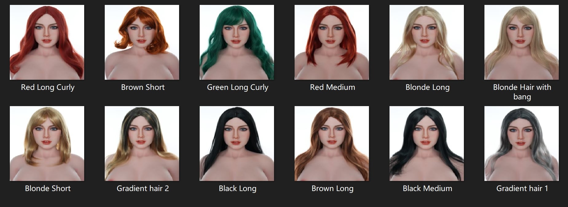 Wig Options of Starpery Sex Doll