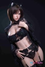 Cat Cosplay Sex Doll Top Fire-Silicone #T05+158cm (13)