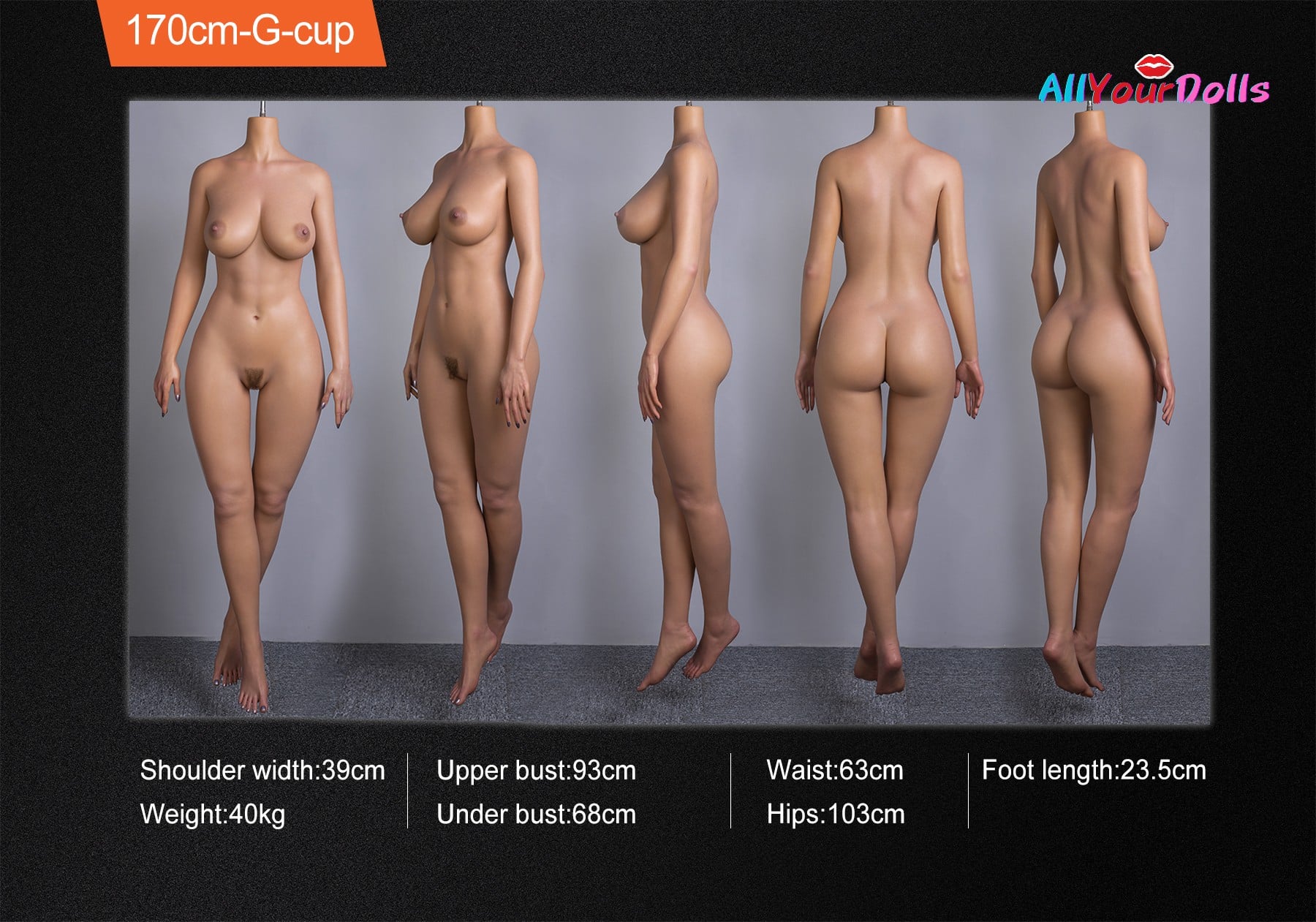 170cm-G-cup-Fanreal Body Dimension
