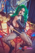Starpery 174cm G cup Flora Full Silicone Green hair (15)