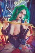 Starpery 174cm G cup Flora Full Silicone Green hair (17)
