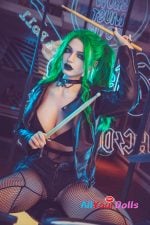 Starpery 174cm G cup Flora Full Silicone Green hair (5)