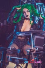 Starpery 174cm G cup Flora Full Silicone Green hair (8)
