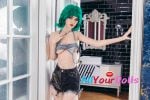 Starpery 174cm Slim C cup Wushi Full Silicone Green hair (12)