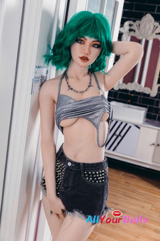 Starpery 174cm Slim C cup Wushi Full Silicone Green hair (15)