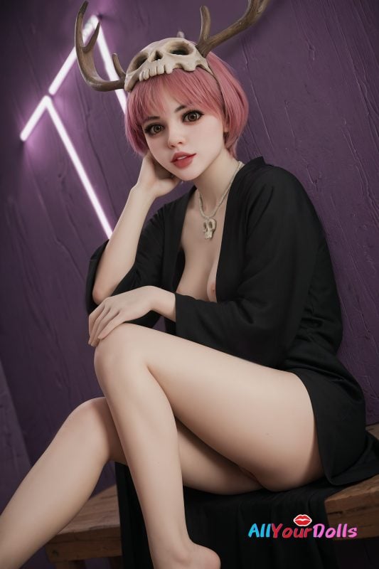 Cute Lifelike Sex Doll Aibei TPE #228+148cm small breast (2)