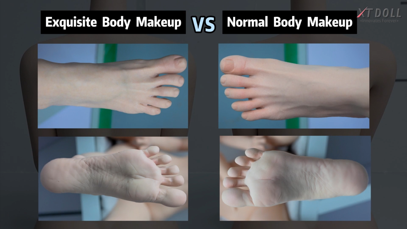 The exquisite body makeup of XTDoll is a new technology make XTDoll more realistic in skin pattern.