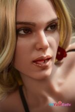 Blonde Sex Doll Aibei silicone head #AB20+166cm big breast (5)