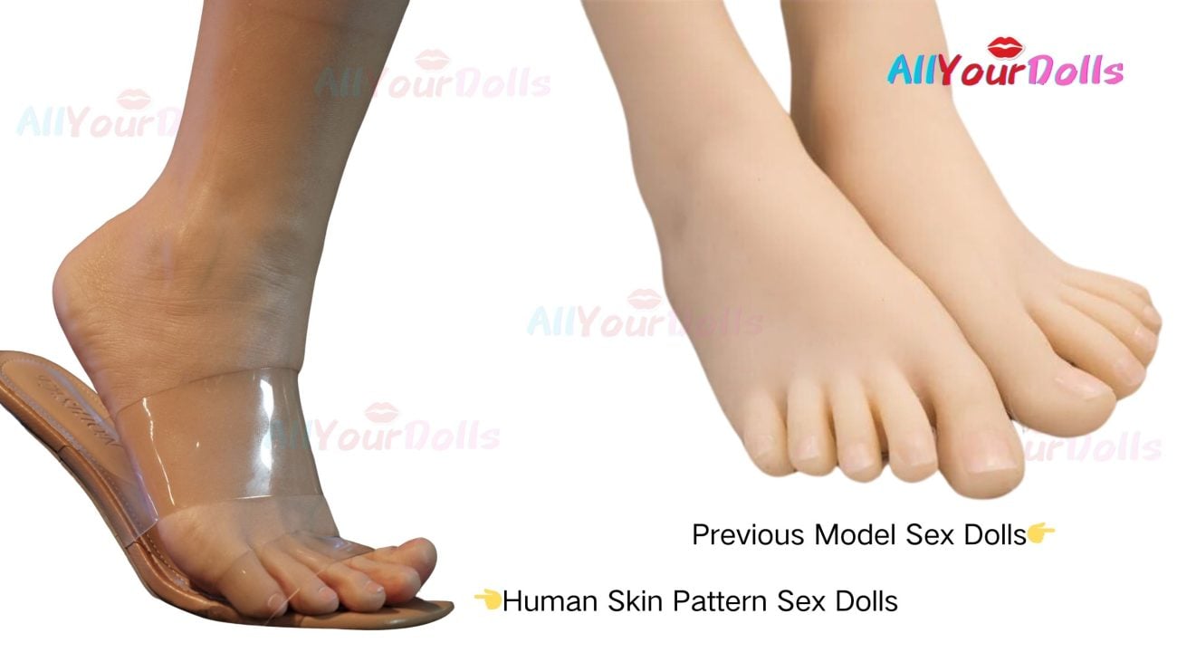 Human Skin Pattern Sex Dolls Compare With Previous Model Sex Dolls - Watermarked