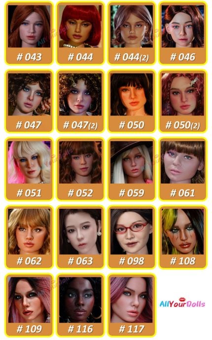 galatea doll head list