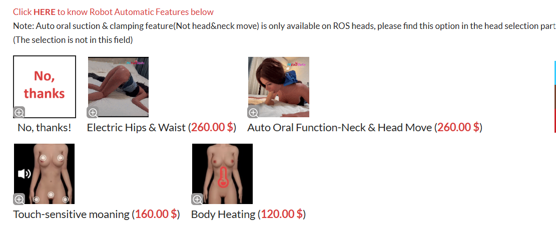 Robot Automatic Features below