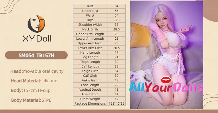 SM054-TB157H-157cm(5ft2)-H-cup-XY Doll