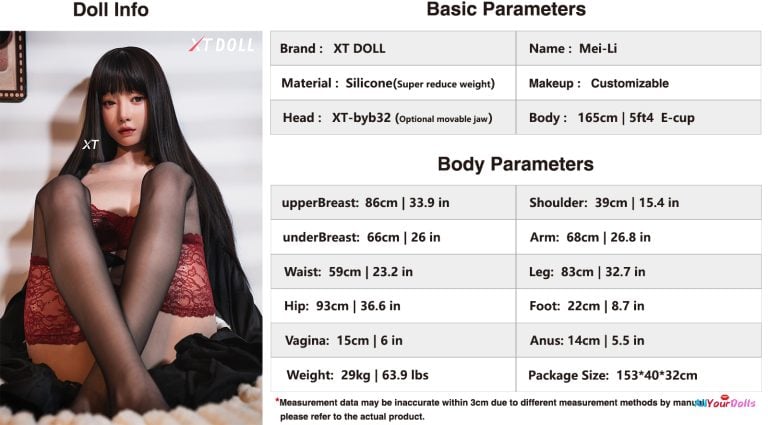 XT-byb32 Body parameters