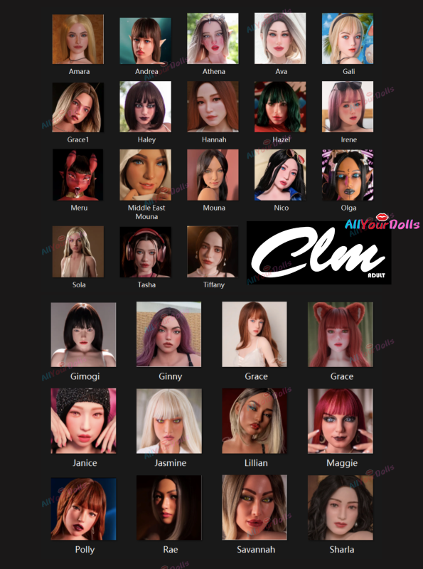 Buy CLM Silicone Sex Doll Replacement Heads (Sold Separately)