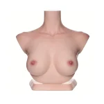 Silky Cream-Real Lady (2)Realistic Silicone Head Display Stand (with Chest)