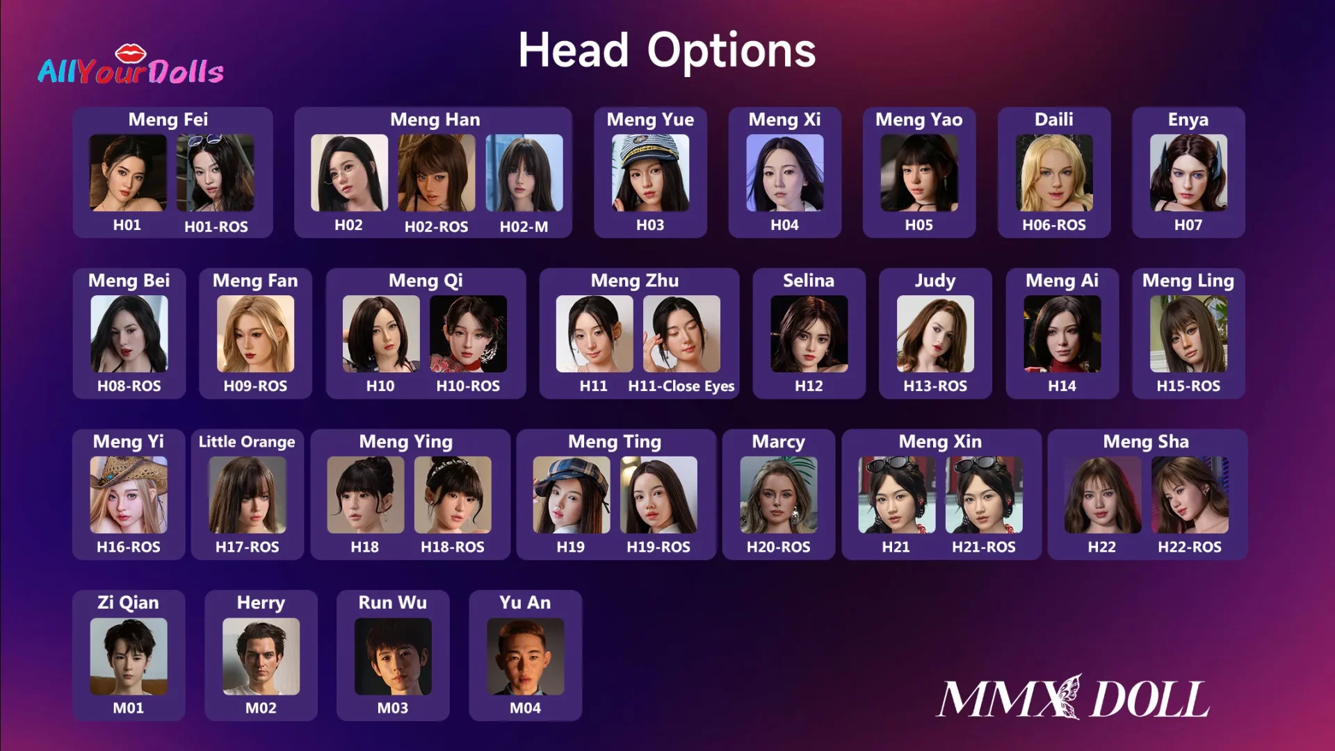 MMX-Head Options Full List_1