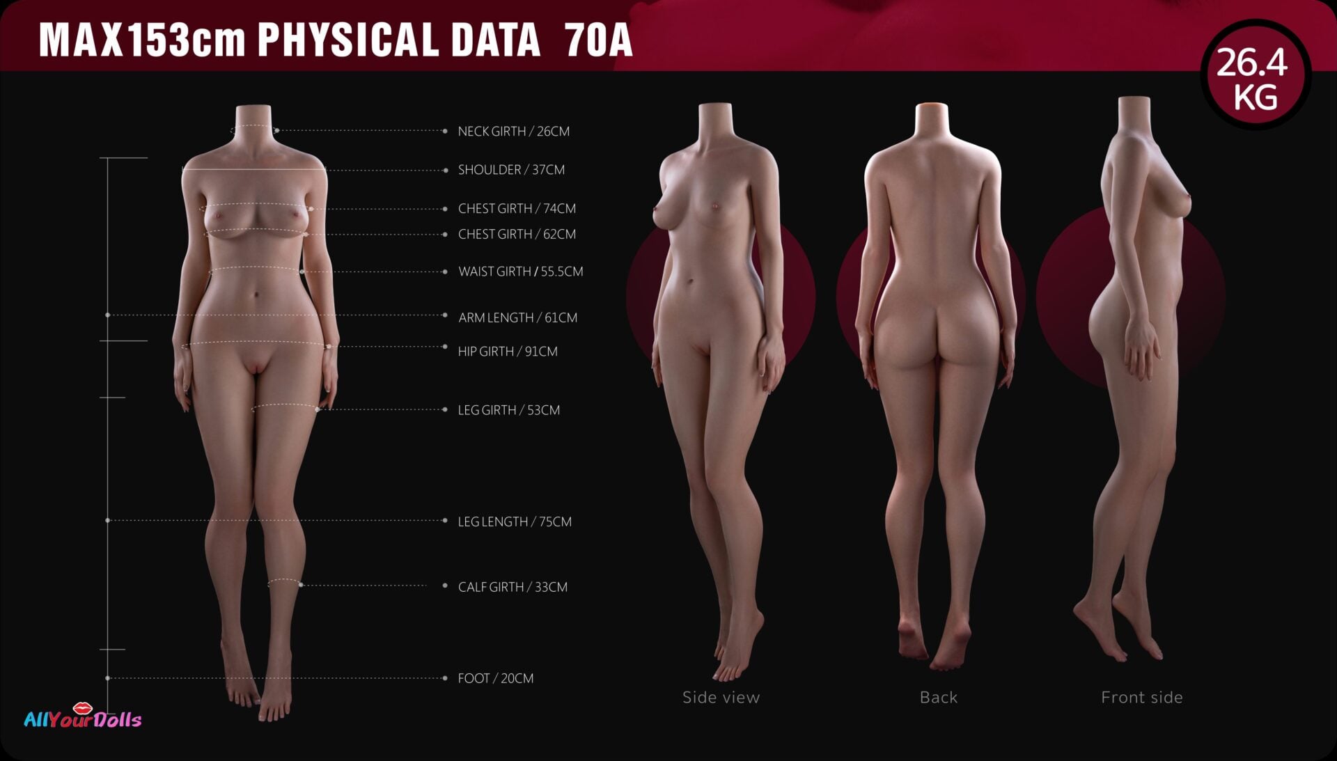 Uniform Silicone Sex Doll