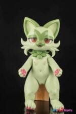 Lingmo Spring Green Kitten-Inspired Silicone Doll 68cm – Grass Cat Fantasy Collectible with 9cm Depth Design | Soft Silicone 18+