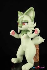 Lingmo Spring Green Kitten-Inspired Silicone Doll 68cm – Grass Cat Fantasy Collectible with 9cm Depth Design | Soft Silicone 18+ - Image 9