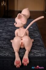 Fur Fapdolls Cream Mouse #SZ17 -100cm(3ft3) Silicone Sex Doll -Dolls Castle Furry Sex Doll - Image 20