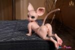 Fur Fapdolls Cream Mouse #SZ17 -100cm(3ft3) Silicone Sex Doll -Dolls Castle Furry Sex Doll - Image 17