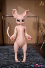 Fur Fapdolls Cream Mouse #SZ17 -100cm(3ft3) Silicone Sex Doll -Dolls Castle Furry Sex Doll - Image 3