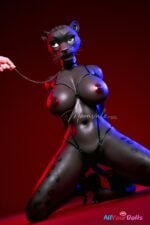 Velara 165cm D Cup Black Panther Silicone Furry Doll with Movable Jaw - Moonvale Doll - Image 25