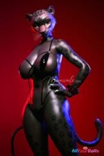 Velara 165cm D Cup Black Panther Silicone Furry Doll with Movable Jaw - Moonvale Doll - Image 38