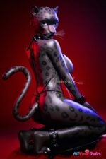 Velara 165cm D Cup Black Panther Silicone Furry Doll with Movable Jaw - Moonvale Doll - Image 15