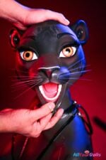 Velara 165cm D Cup Black Panther Silicone Furry Doll with Movable Jaw - Moonvale Doll - Image 14