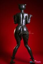 Velara 165cm D Cup Black Panther Silicone Furry Doll with Movable Jaw - Moonvale Doll - Image 3