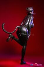 Velara 165cm D Cup Black Panther Silicone Furry Doll with Movable Jaw - Moonvale Doll - Image 32
