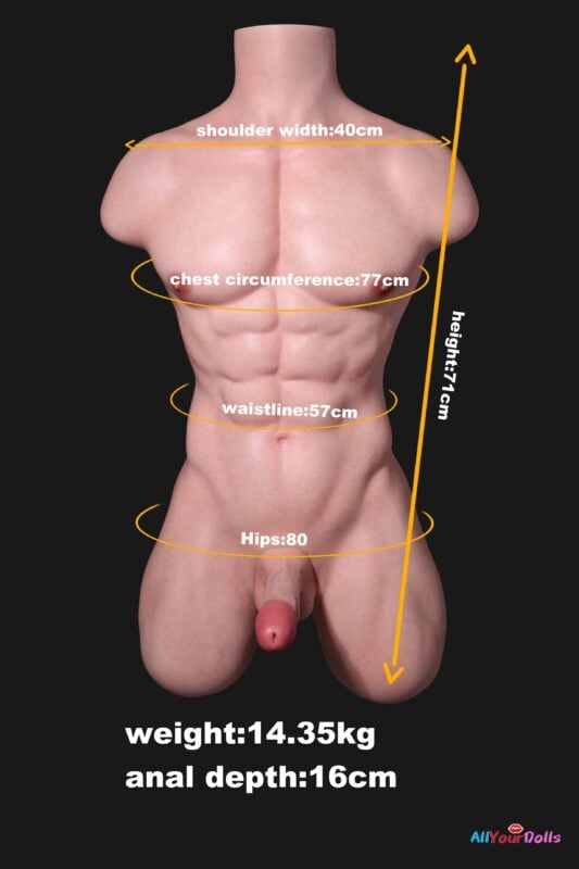 Silicone Sex Torso T05 + D1 (Jason)-Arcana Torso Doll (20)