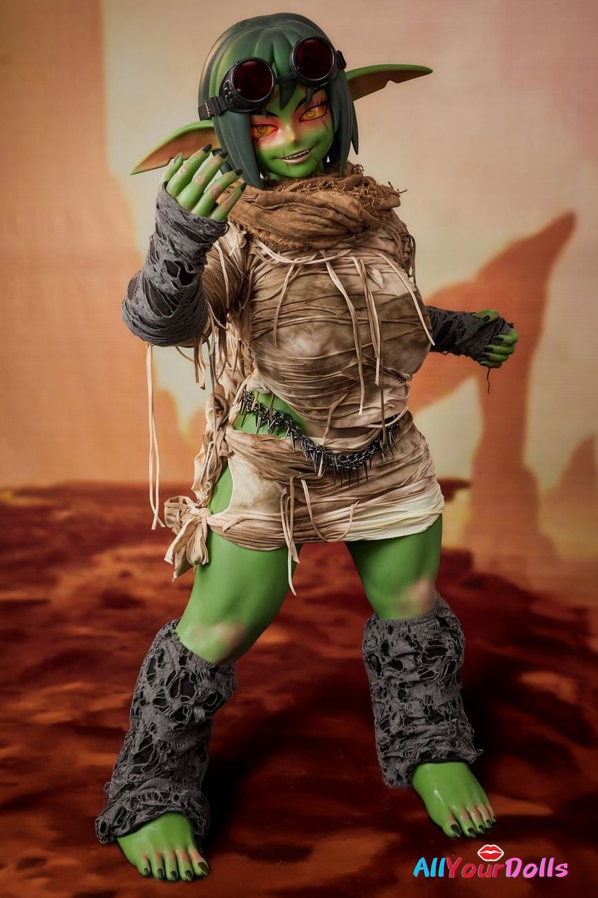jpg-ULW SiF120cm Barza(Green)1 SiF 120cm (3ft11) Green Goblin Barza Fantasy Sex Doll - Climax - Image 1