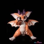 Mythical Fire Dragon Full-Body Silicone Companion-68cm Standing-115cm with Tail-Lingmo - Image 7