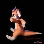 Mythical Fire Dragon Full-Body Silicone Companion-68cm Standing-115cm with Tail-Lingmo - Image 11