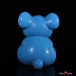 Glutinous Rice Blue Bear 22cm (8.7") Full Silicone Mini Masturbator - Lingmo - Image 5