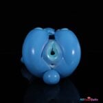 Glutinous Rice Blue Bear 22cm (8.7") Full Silicone Mini Masturbator - Lingmo - Image 8