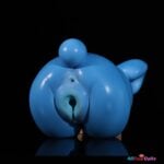 Glutinous Rice Blue Bear 22cm (8.7") Full Silicone Mini Masturbator - Lingmo - Image 2