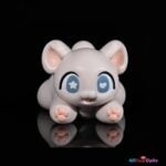 Glutinous Rice White Bear 21cm (8.3") Full Silicone Mini Masturbator - Lingmo