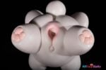 Glutinous Rice White Bear 21cm (8.3") Full Silicone Mini Masturbator - Lingmo - Image 6