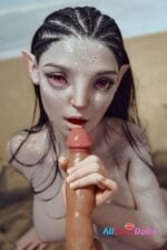 Movable Jaw Head Silicone Sex Doll